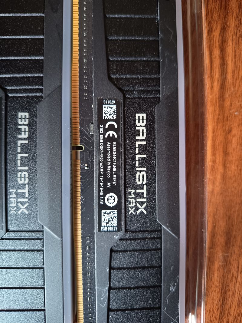 Crucial Ballistix MAX DDR4 4400MHz 16GB (2x8GB) afbeelding 3