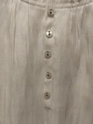 Blusa blanca manga 3/4