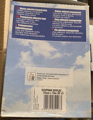 Nastro adesivo trasparente ECOPHAN 15x10