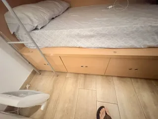 Cama litera de madera