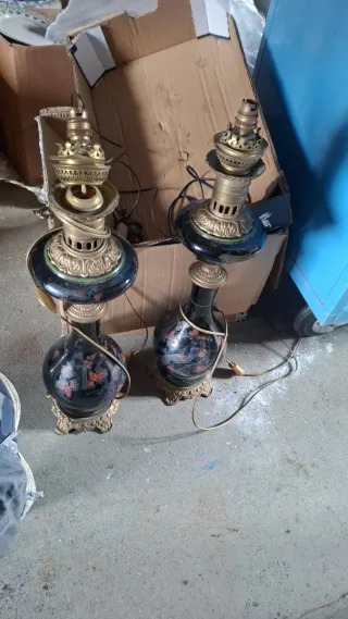 Pareja Lámparas Napoleón III Francesas