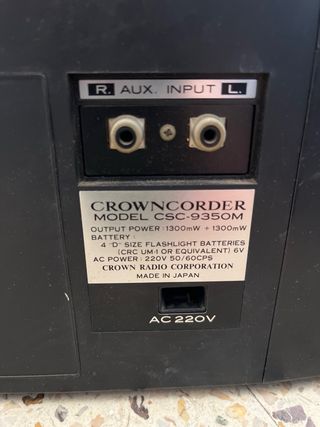 Radio Solod State Crowncorder Japan