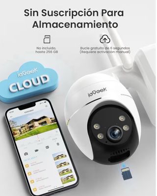 ieGeek Cámara Solar 2K WiFi Exterior