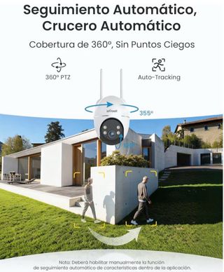 ieGeek Cámara Solar 2K WiFi Exterior