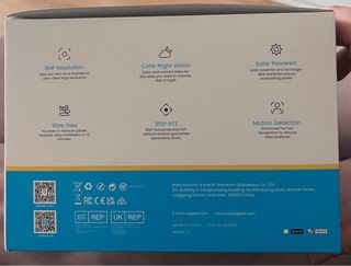 ieGeek Cámara Solar 2K WiFi Exterior