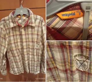 Camisa Mayoral cuadros talla 7