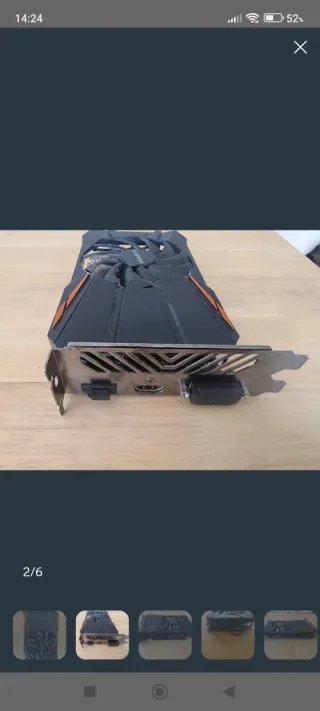 Gigabyte GTX 1050 Ti 4GB Tarjeta Gráfica