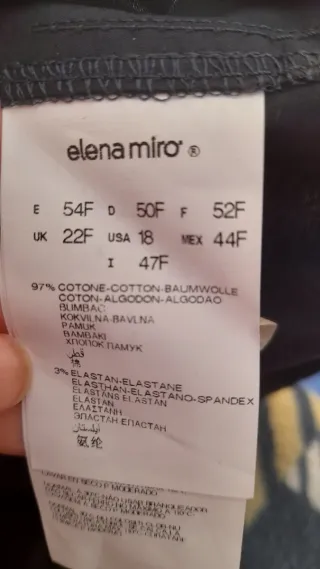 Pantalón recto azul oscuro Elena Miro