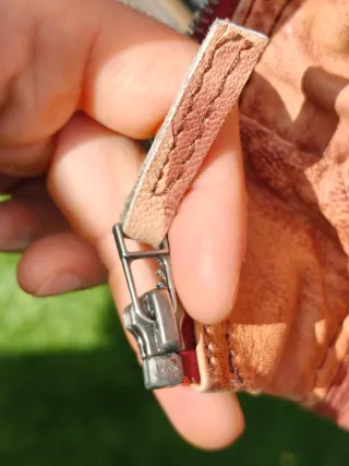 Chaqueta Cuero Marrón Trapper talla M