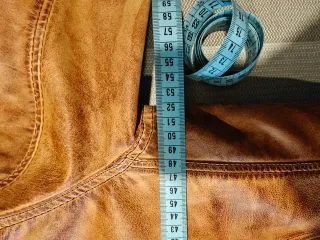 Chaqueta Cuero Marrón Trapper talla M