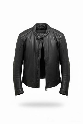 Chaqueta Biker Piel Negra