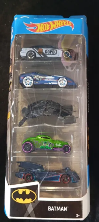 Pack 5 Coches Hot Wheels Batman