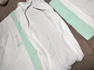 Juego 3 piezas y funda protectora minicuna