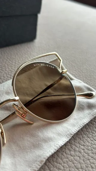 Gafas Dita Marrón y Dorado
