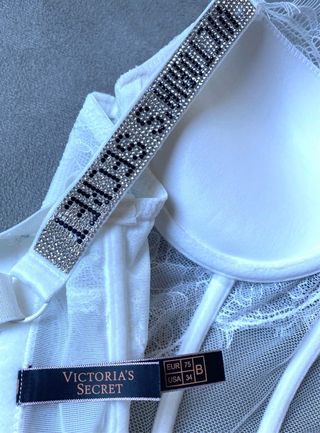 Corset Victoria's Secret Blanco Encaje