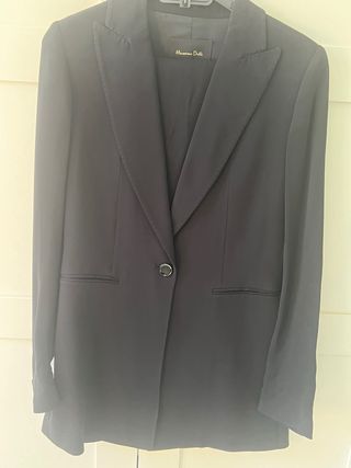 Traje Massimo Dutti negro