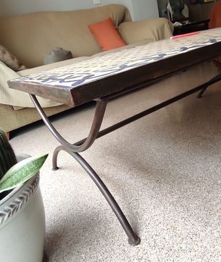 Mesas bajas de comedor hierro y metal