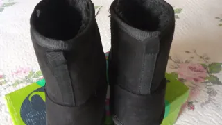 Botas negras de ante