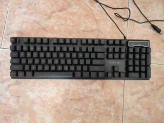 Teclado inglés Gaming EWEADN Negro Membrana