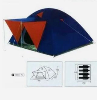 Tienda de campaña iglú para 4 personas