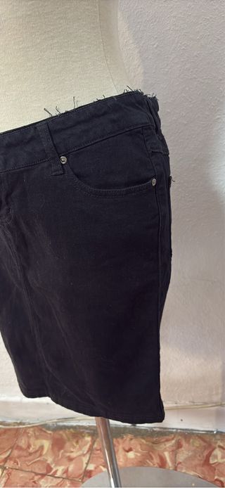 Falda vaquera negra