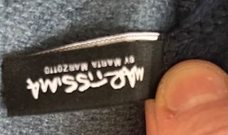 Sciarpa/Stola Marta Marzotto Grande Blu e Oro