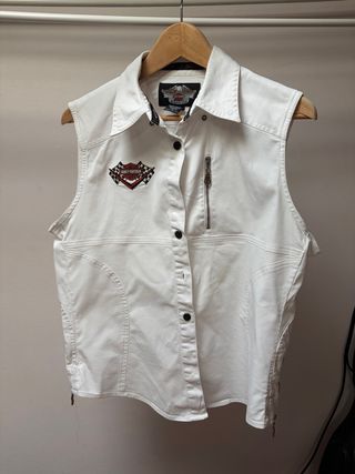 Camicia Gilet Harley Davidson Bianca