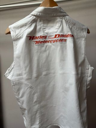 Camicia Gilet Harley Davidson Bianca