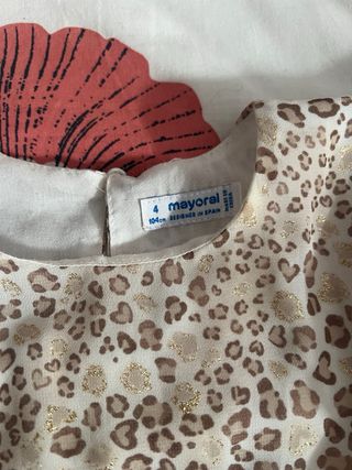 Vestido Mayoral estampado leopardo