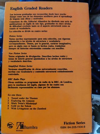 Libro lectura en ingles