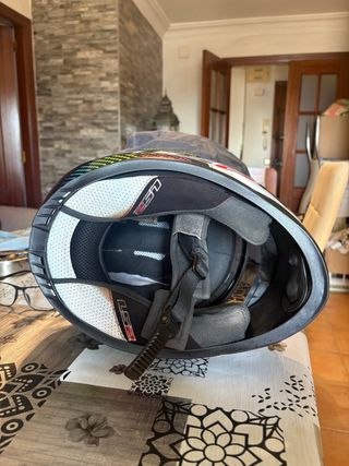 Casco de moto LS2 arcoíris