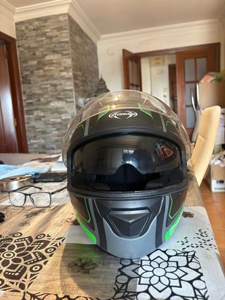 Casco de moto LS2 arcoíris