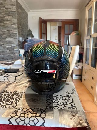 Casco de moto LS2 arcoíris