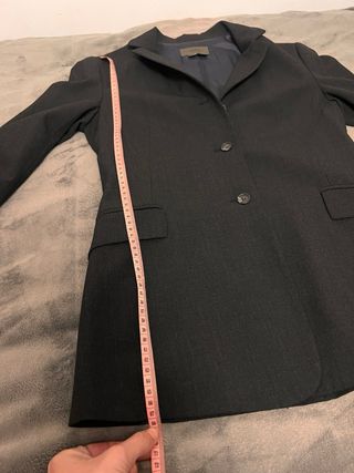 Americana Zara Gris Oscuro Talla 36