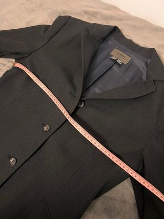 Americana Zara Gris Oscuro Talla 36