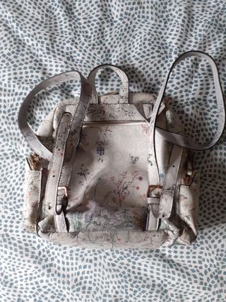 Bolso mochila estampado floral ajustable