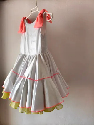 Traje de gitana niña artesanal
