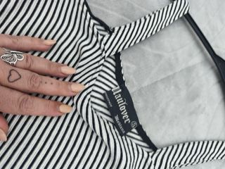 Conjunto Vestido y Rebeca Rayas