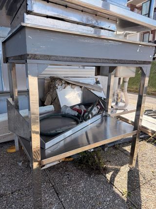 Mueble Fregadero Inox con Grifo Pedal