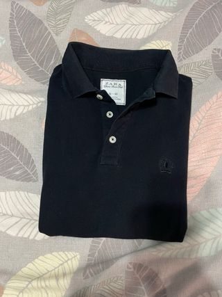 Polo Zara Negro Talla M