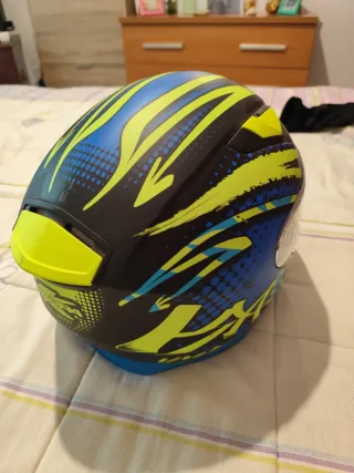 Casco Integral Kappa Diseño Azul/Verde