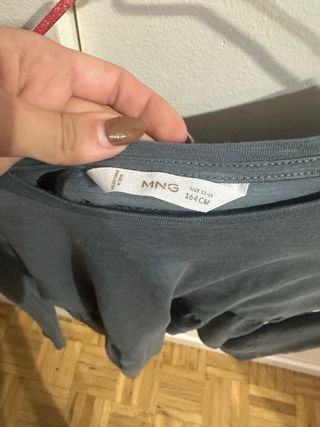 Camiseta Mango azul oscuro niña