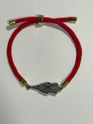 Pulsera roja cofrade acero unisex