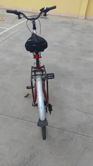 Bicicleta Urbana 29 Roja y Plata