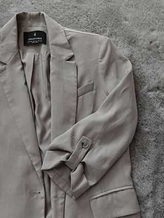 Americana blazer Stradivarius gris