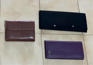 Lote 3 portafogli da donna