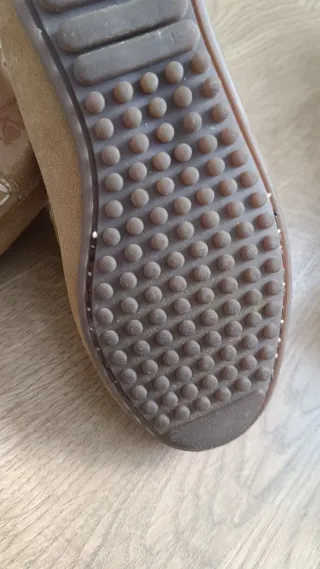 Zapatos de piel beige talla 35