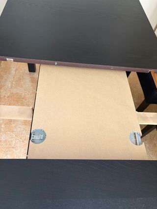 Mesa comedor extensible IKEA madera negra