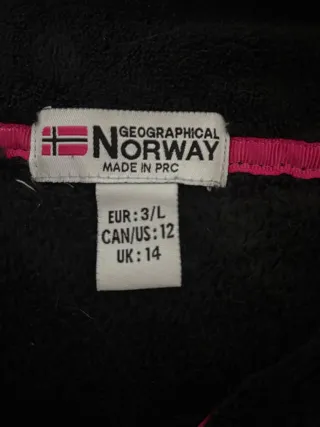 Sudadera Norway Negra Talla L