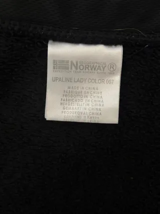Sudadera Norway Negra Talla L